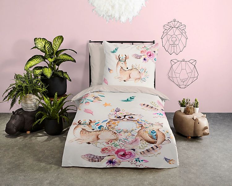 PURE luxury collection Kinderbettwäsche "Meandra" 2 Stk. tlg. Mikrofaser, 1 günstig online kaufen