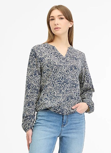 Ragwear Blusenshirt "SANTICA PRINT", mit Gummizug am Ärmel und am Saum günstig online kaufen