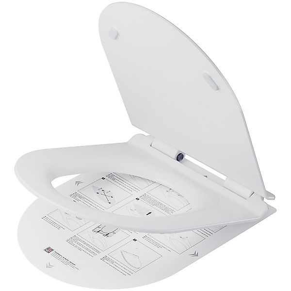 DERW MAX WC-Sitz Ultradünner D-förmiger Toilettensitzdeckel günstig online kaufen