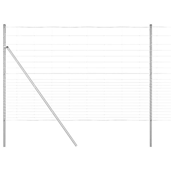 vidaXL Zaunpfosten Galvanisiert 25 x 1,6 m Stahl 3351361 günstig online kaufen