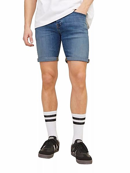 Jack & Jones Herren Jeans Short JJIRICK JJFOX CB 037- Relgular Fit - Blau - günstig online kaufen