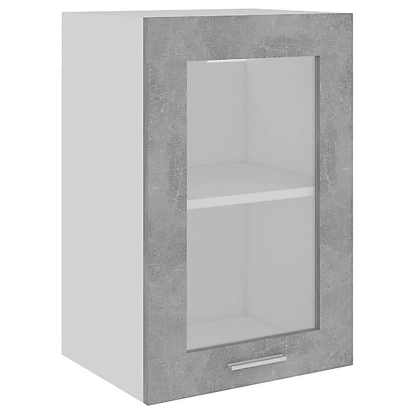 vidaXL Hängeglasschrank Betongrau 40x31x60 cm Holzwerkstoff günstig online kaufen