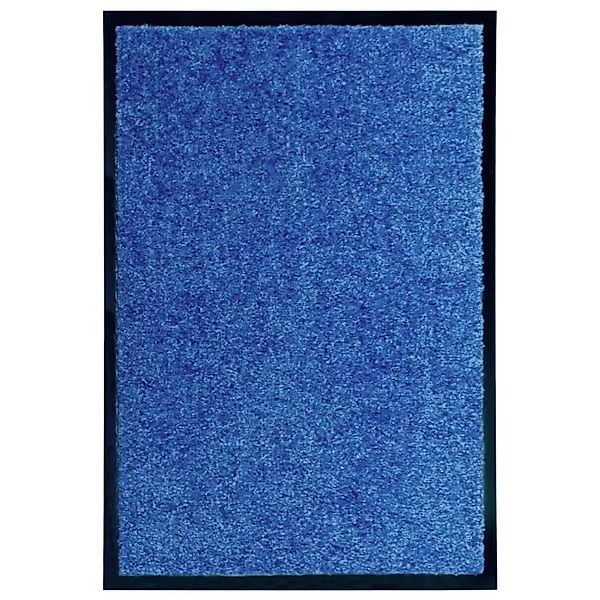 vidaXL Fußmatte Waschbar Blau 40x60 cm 323439 günstig online kaufen