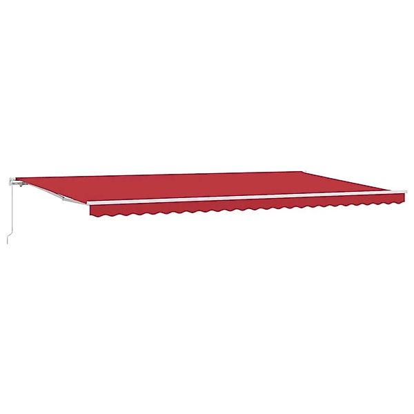 vidaXL Einziehbare Markise Rot 600 x 300 cm Polyester und Aluminium 3331677 günstig online kaufen