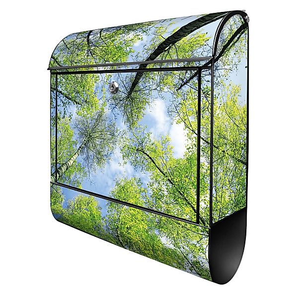 Banjado Design Briefkasten Schwarz Pulverbeschichtet 39x47x14cm 2 Schlüssel günstig online kaufen
