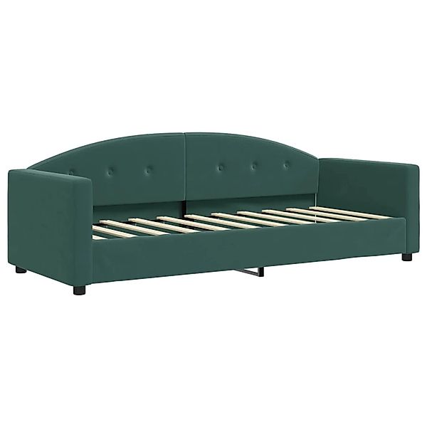 vidaXL Bett, Tagesbett Dunkelgrün 80x200 cm Samt günstig online kaufen