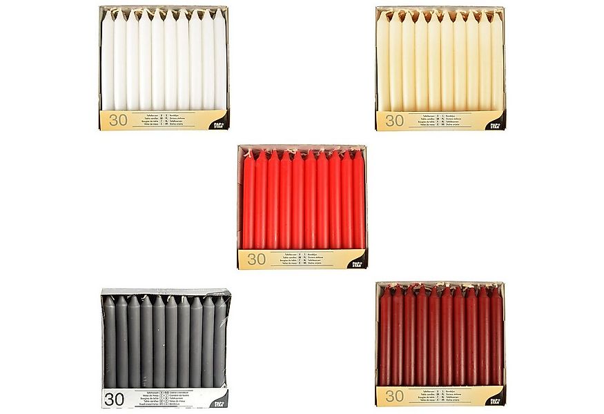 PAPSTAR GmbH Tafelkerze 30 Tafelkerzen Ø 2,1 cm · 19,6 günstig online kaufen