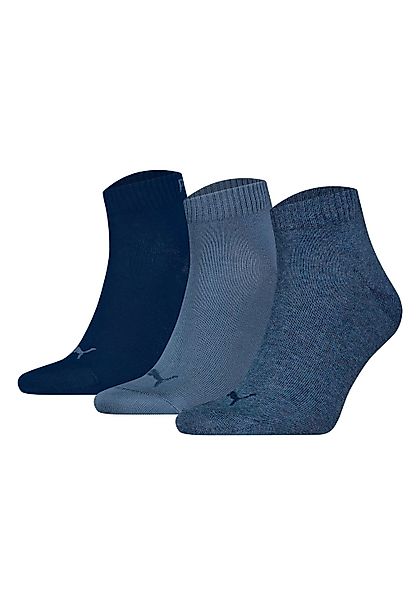 PUMA Kurzsocken "PUMA UNISEX QUARTER PLAIN 3P" 3 Paar, 3 Paar tlg. Atmungsa günstig online kaufen