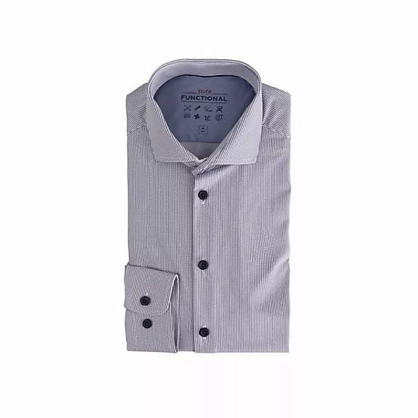 Hatico Langarmhemd blau regular fit (1-tlg) günstig online kaufen