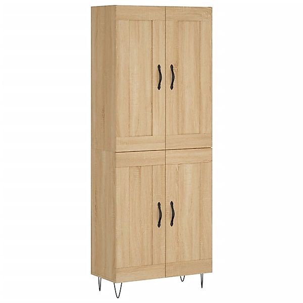 vidaXL Highboard Sonoma-Eiche 69,5x34x180 cm Holzwerkstoff 3199716 günstig online kaufen
