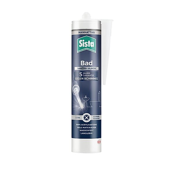 Sista Bad Sanitär Silikon 280 ml Kartusche Manhattan günstig online kaufen