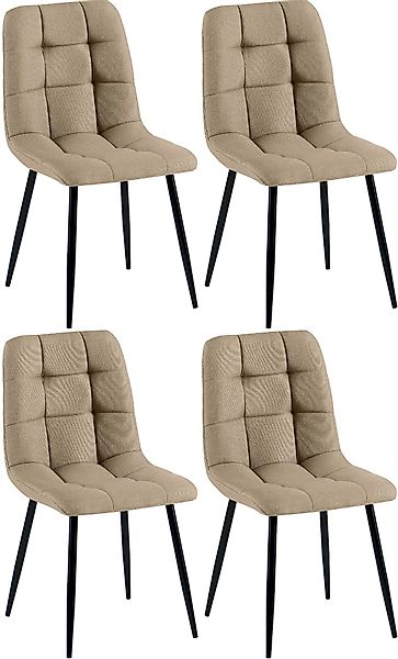 CLP Esszimmerstuhl Tilde (4er Set), Bezug günstig online kaufen