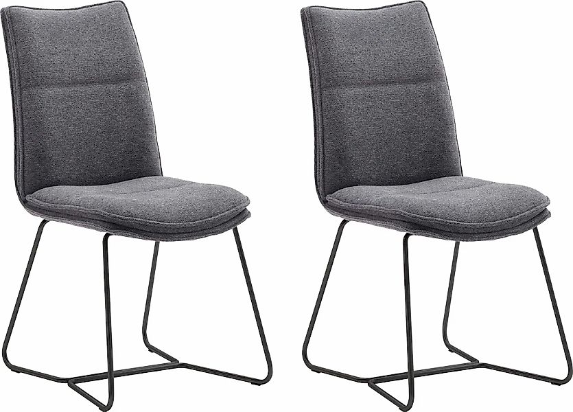 MCA furniture Stuhl "Hampton", (Set), 2 St., Chenilleoptik, 2er Set, mit Gr günstig online kaufen