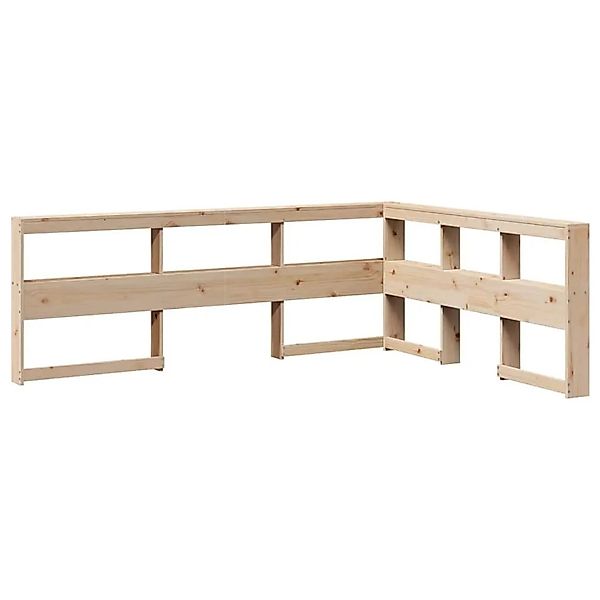 vidaXL Kopfteil mit Bücherregal L-Form 160 cm Massivholz Kiefer 859259 günstig online kaufen