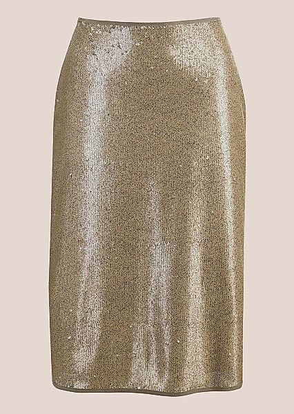MADELEINE Sommerrock "Paillettenrock Schlanker Pencil-Skirt mit Wendepaille günstig online kaufen