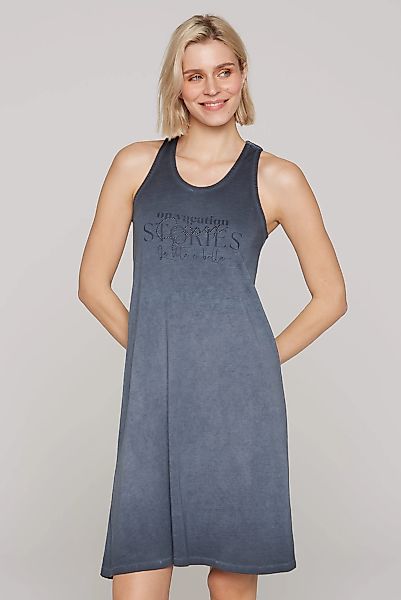 SOCCX Trägerkleid, mit Glitzerstein-Wording günstig online kaufen