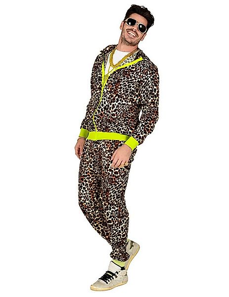 Widmann S.r.l. Kostüm 80er Jahre Leoparden-Jogginganzug für Erwachsene Bad günstig online kaufen