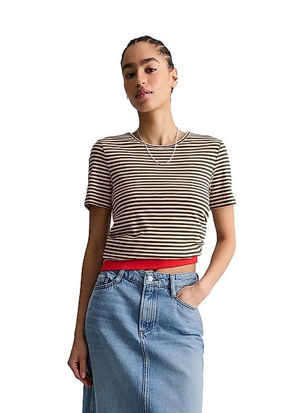 Marc O'Polo DENIM T-Shirt aus Rippjersey günstig online kaufen