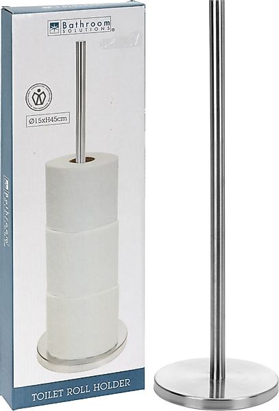 Koopman Toiletten-Ersatzrollenhalter Klopapierhalter 45 cm Silberfarbend günstig online kaufen