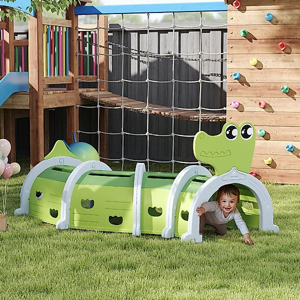 AIYAPLAY Spieltunnel 194 cm, in Cartoon-Krokodil günstig online kaufen