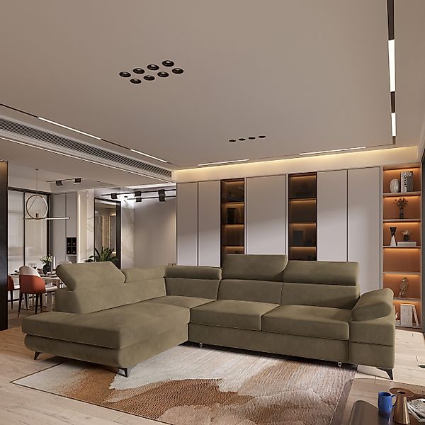 Masseno Ecksofa FAVIEN mit Schlaffunktion L-Form, günstig online kaufen