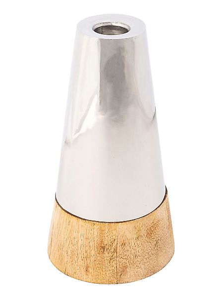 Georg Stiels Kerzenhalter aus Edelstahl/Mango-Holz, Bestens günstig online kaufen