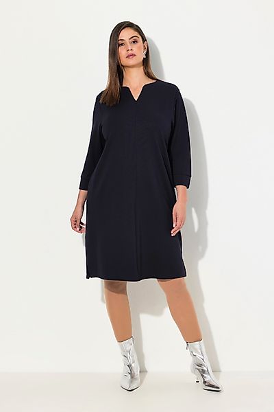 Ulla Popken Jerseykleid Punto-Sweatkleid Stehkragen 3/4-Arm günstig online kaufen