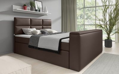 Luxusbetten24 Boxspringbett Carre, mit TV Lift, günstig online kaufen