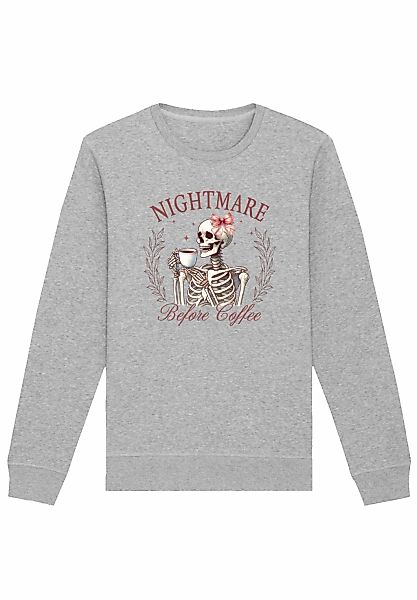 F4NT4STIC Sweatshirt "Nightmare Before Coffee", Premium Qualität günstig online kaufen