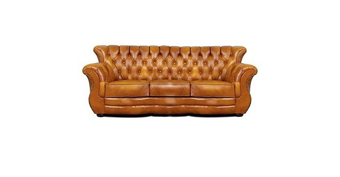 JVmoebel Chesterfield-Sofa CHESTERFIELD OHRENSOFA 3+2+1 SOFAGARNITUR LEDERS günstig online kaufen