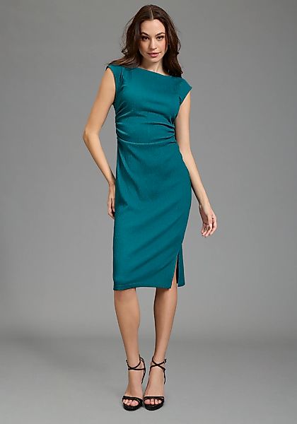 Bruno Banani Sommerkleid wadenlang, ärmellos, U-Boot-Ausschnitt, figurbeton günstig online kaufen