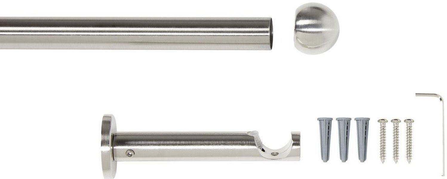 Good Life Vorhangstange "Bola" Ø 20 mm 1 läufig-läufig Fixmaß günstig online kaufen