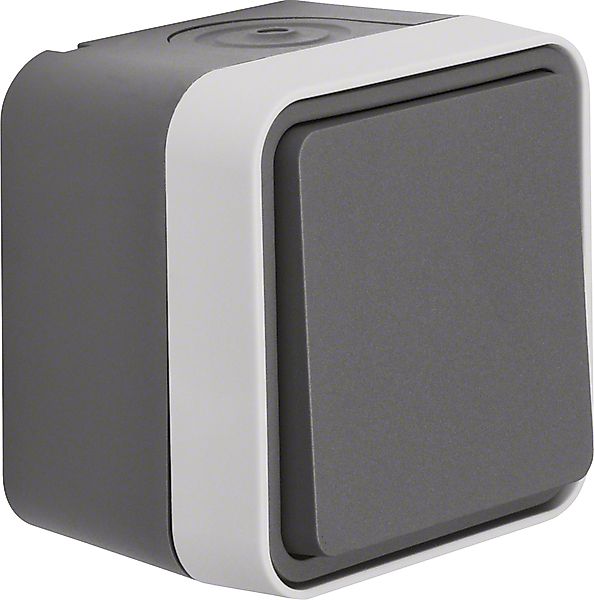 Berker Wechselschalter AP grau 30763505 günstig online kaufen