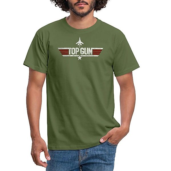 Spreadshirt T-Shirt Top Gun Jet Logo günstig online kaufen