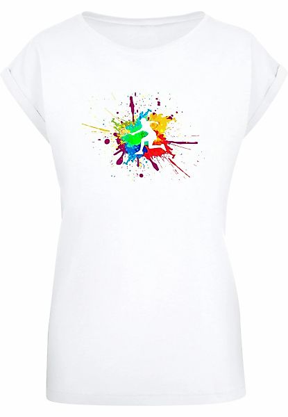 Merchcode T-Shirt "Merchcode Damen Ladies Color Splash Player Extended Shou günstig online kaufen