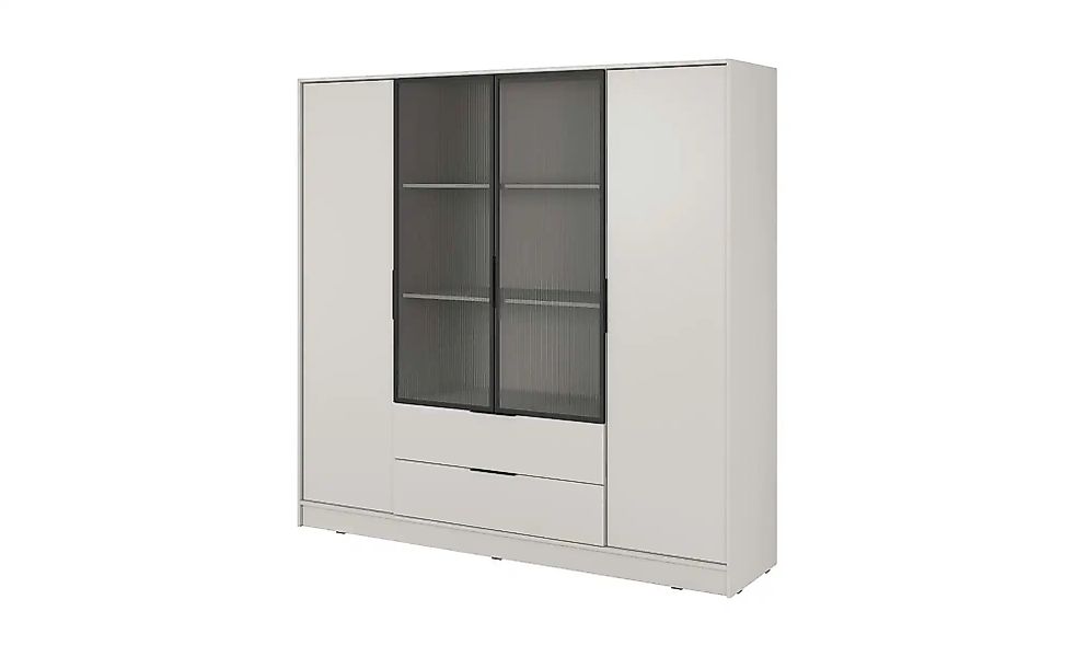 Drehtürenschrank mit 2 Schubladen Lyke ¦ beige ¦ Maße (cm): B: 206 H: 200 S günstig online kaufen