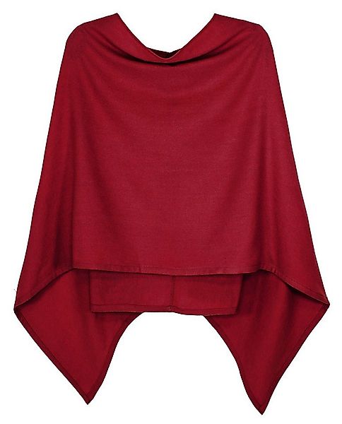 dy_mode Strickponcho Damen Poncho in Unifarben Weiches Strickponcho Cape He günstig online kaufen