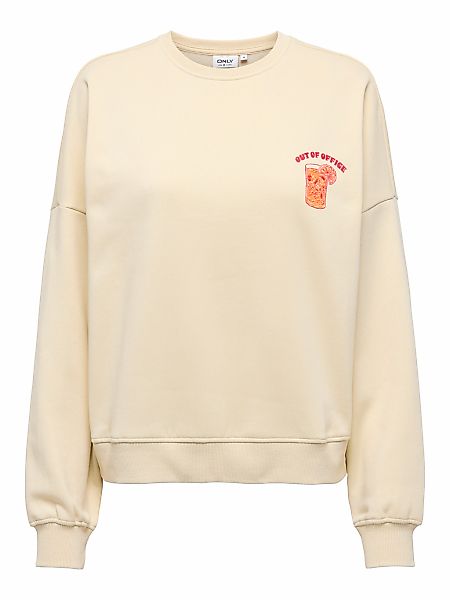 ONLY Sweatshirt "ONLLINY L/S O-NECK PRINT CS SWT", mit Print auf Vorder- un günstig online kaufen