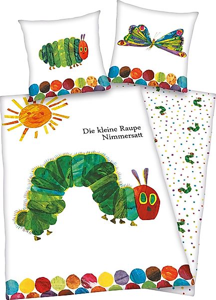 Die kleine Raupe Nimmersatt Kinderbettwäsche Die günstig online kaufen