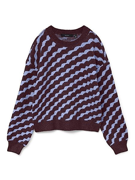 Vero Moda Rundhalspullover VMLARA LS O-NECK PULLOVER GA BOO REP günstig online kaufen