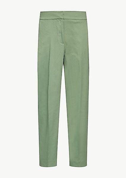 s.Oliver BLACK LABEL 7/8-Hose Schmal zulaufende Hose aus Baumwollsatin günstig online kaufen