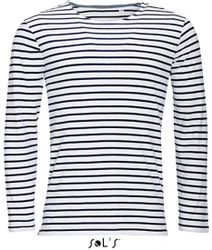SOLS Langarmshirt Herren Longsleeve Striped T-Shirt günstig online kaufen