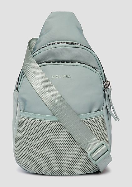s.Oliver Tragetasche Schultertasche mit aufgesetzter Mesh-Tasche günstig online kaufen