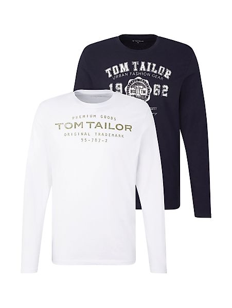 TOM TAILOR Langarmshirt (Packung, 2-tlg) mit günstig online kaufen