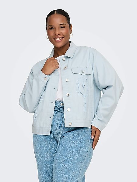 ONLY CARMAKOMA Jeansjacke "CARELSA CROCHET DENIM JACKET OTW" günstig online kaufen
