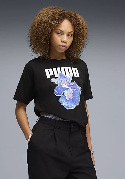 PUMA T-Shirt "GRAPHICS RELAXED FLOWER TEE" lockere Passform, Kurzarm, Rundh günstig online kaufen