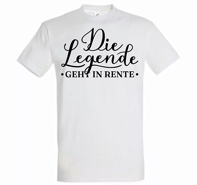 Youth Designz T-Shirt Die Legende geht in Rente Herren Shirt mit Trendigem günstig online kaufen