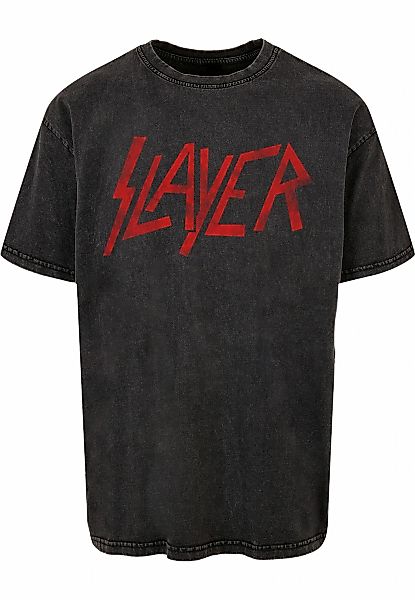 Merchcode T-Shirt "Merchcode Slayer - Distressed Logo Acid Washed Oversize günstig online kaufen