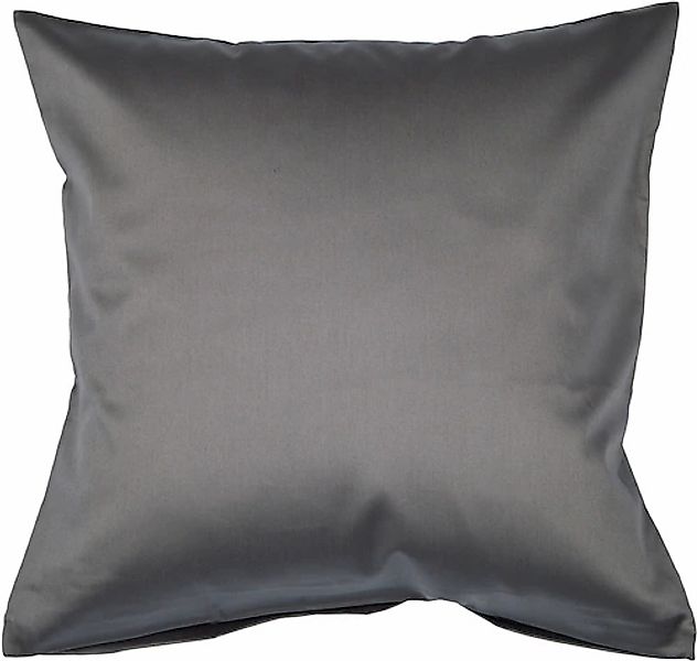Janine Kissenbezug »Colors Mako Satin«, (1 St.), mit Reißverschluss, uni Ki günstig online kaufen