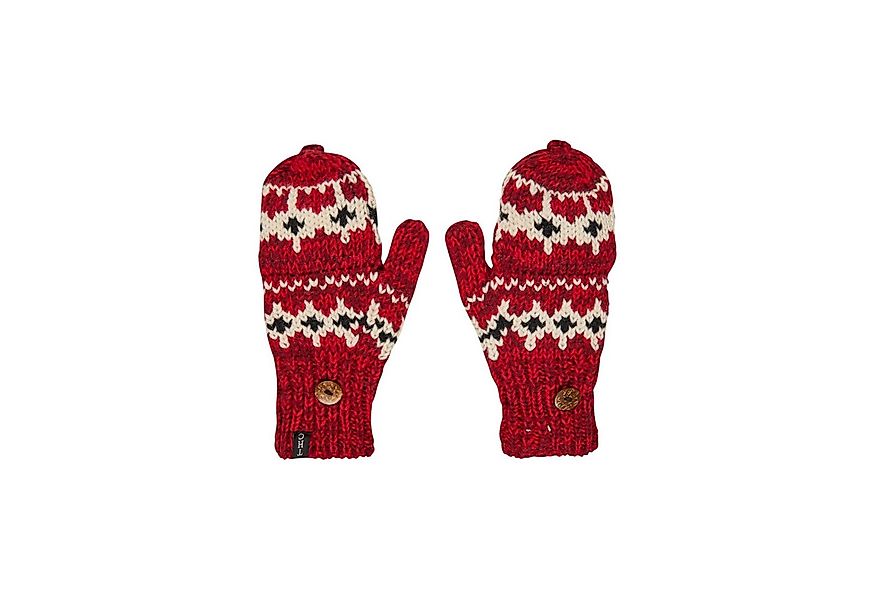 THC Natural Line Strickhandschuhe THC Klapphandschuhe 601 Norweger rot (1 P günstig online kaufen